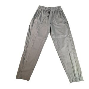 Zuda Women’s Gray Jogger Pants Size Small Studio Park Zip Pockets Casual
